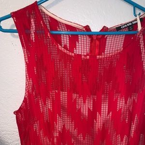 Gianni Bini Red Floor Length Gown